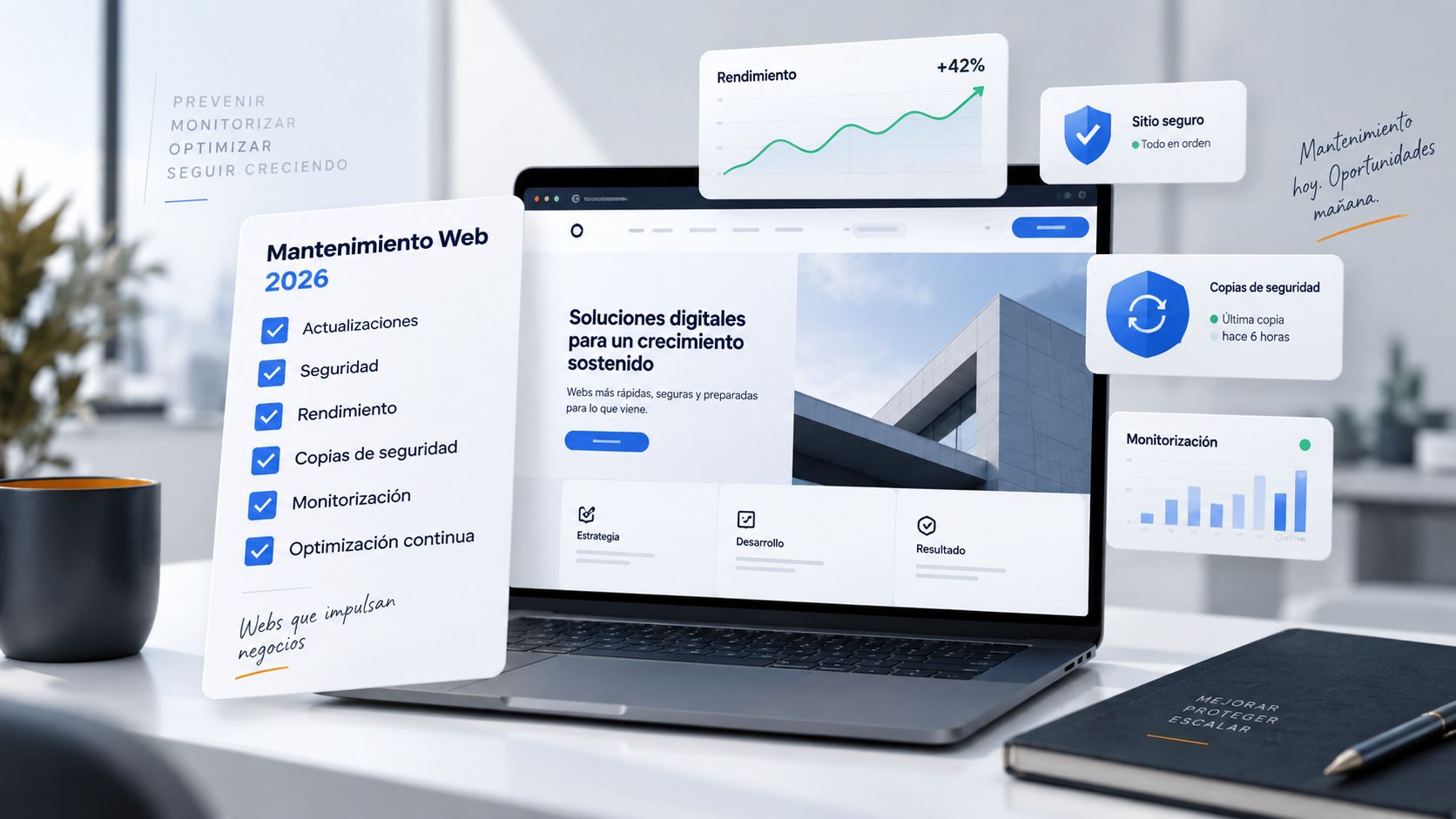 Checklist de mantenimiento web: 20 puntos para saber si tu sitio está realmente bien cuidado